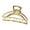 Matt Gold, variant on QinGoo Medium Metal Hair Claw Clip for Women Hair Friendly Accessory, 1 Count, 3.15 Inch, Matt Silver