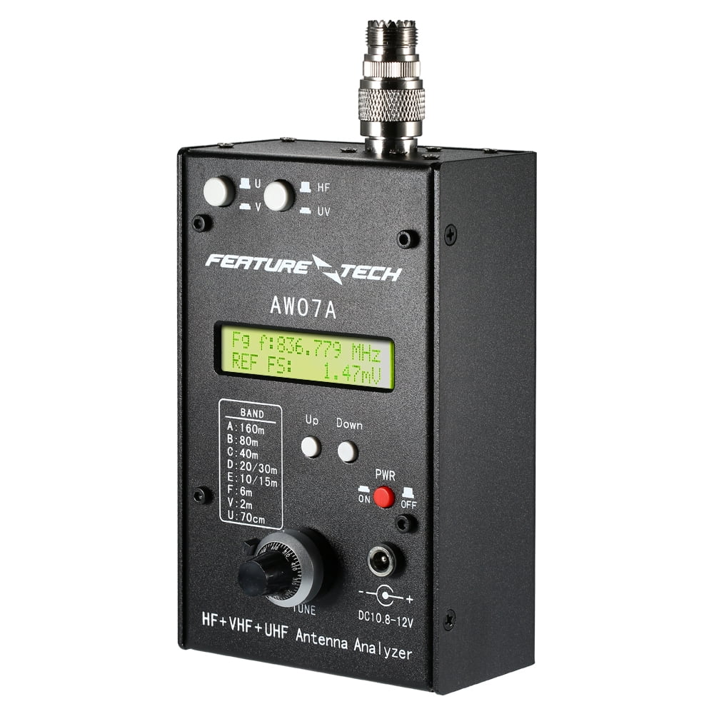 FEATURE TECH AW07A HF/VHF/UHF 160M Impedance SWR Antenna Analyzer Meter