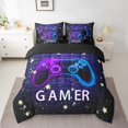 thumbnail image 2 of Erosebridal Video Gamer Bedding Sets Twin Size,Gradient Stars Comforter Sets with Sheets,Gamepad Decor,Reversible,7pcs, 2 of 5