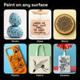 thumbnail image 3 of ARTISTRO 5 Black Paint Pen for Rock, Glass, Ceramic, Wood, Tire, Fabric, Metal, Canvas, Marking, Painting - Set of 5 Acrylic Paint Markers Water-based, 3 of 7