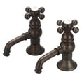 thumbnail image 3 of Water Creation  Vintage Classic Basin Beaks Lavatory Faucet in Chrome Finish Hot and Cold labeled porcelain lever handles, 3 of 5