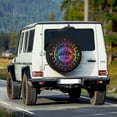 thumbnail image 2 of Yuyamidu Colorful Camping Spare Tire Cover Camper Wheel Protectors Weatherproof Camper Tire Covers for Trailer RV Travel Universal Tough Tire Cover, 2 of 5