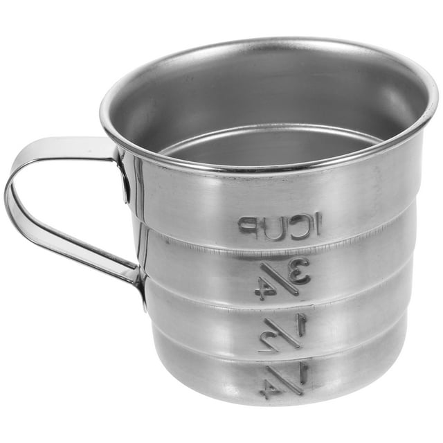 MasteelfCA Measuring Cup Stainless Measuring Cup Baking Measuring Container Measuring Cylinder