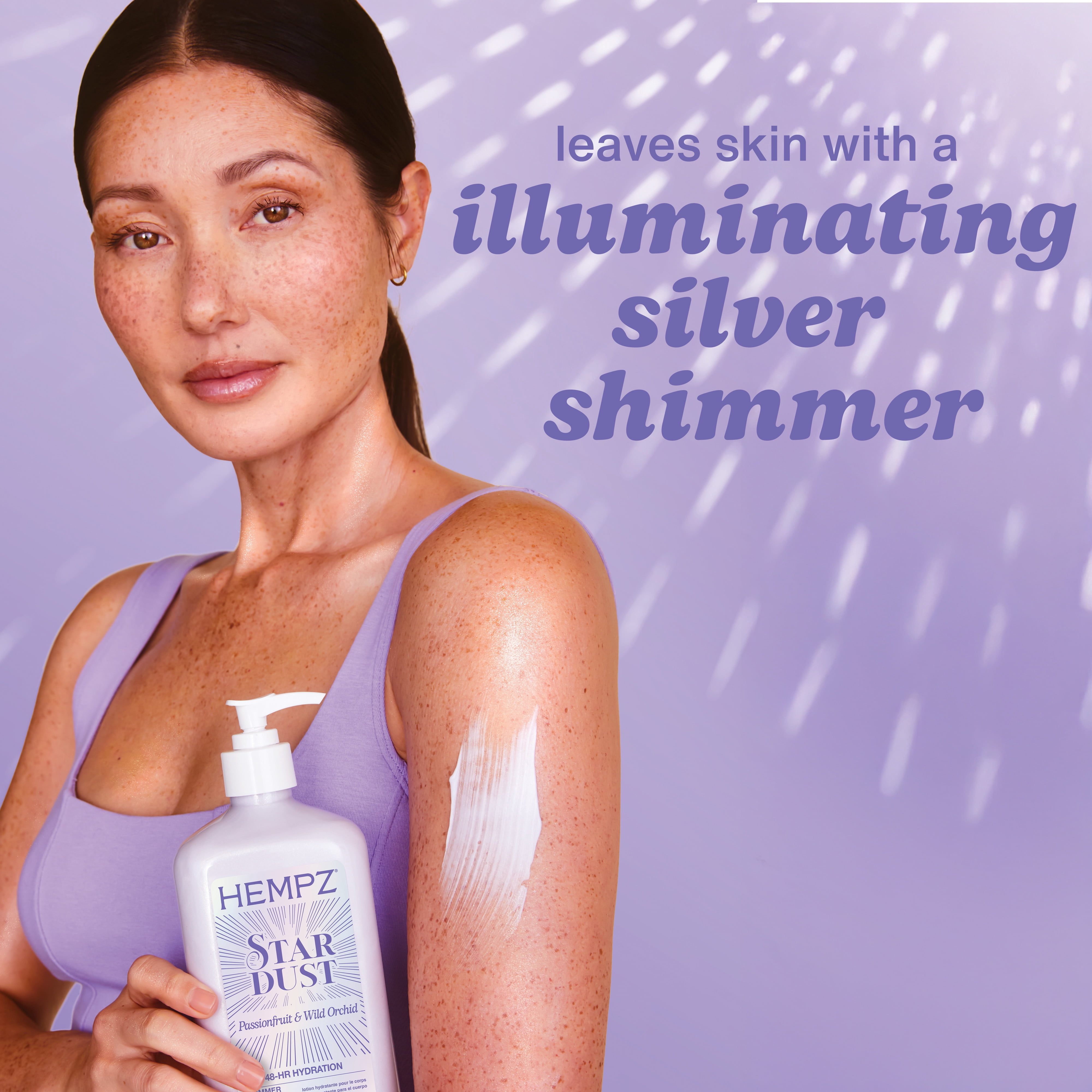 Hempz Star Dust Shimmer Body Moisturizing Lotion with Fruit &  Orchid Scent,  17 fl oz.