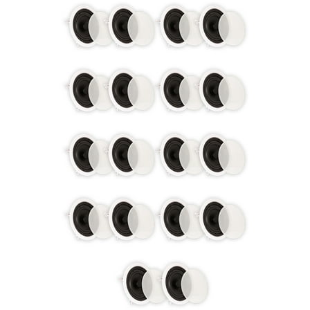 Theater Solutions TS65C In Ceiling 6.5" Speakers Surround Sound Home Theater 9 Pair Pack