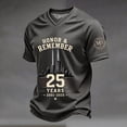 thumbnail image 2 of Men's Vintage 911 Memorial Never Forget American Flag Honor Faith Hope Tops, S, 2 of 4