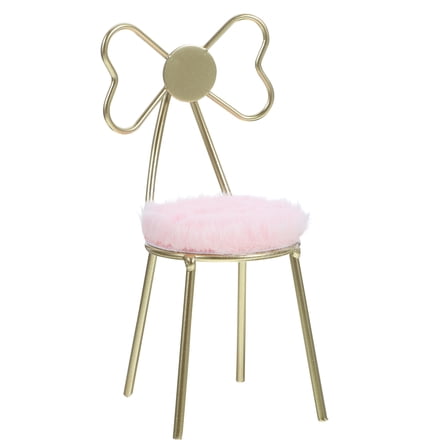 UPOUART Vintage Miniature Chair in Iron for Dollhouse Furniture Hobbyists, 1 Piece Decorative Collectible