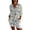 Light Blue, variant on QASIEATN Button Down Shirts for Women 3/4 Sleeve Linen Cotton V Neck Tops Casual Loose Work Blouses