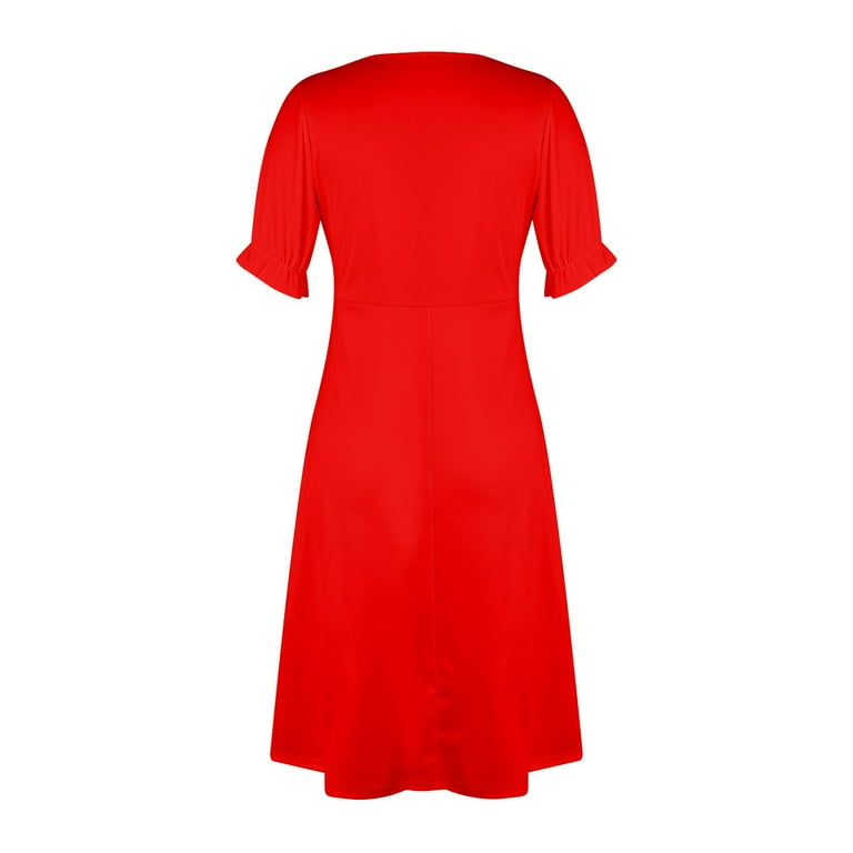 Wrap Dress Casual Dresses For Ladies Over 50 Green Blouses For