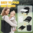 thumbnail image 6 of WonderStone Hook On Chair, Portable High Chair with Tray, Storage Bag & Free Accessories, Clip-On Table Chair for Baby and Toddler, Ideal for Home and Travel, Black, 6 of 10