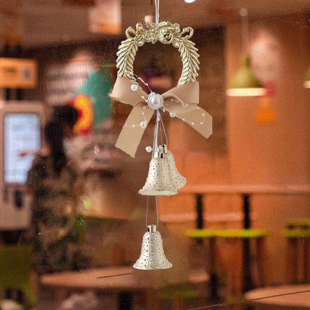 Adornos navideños, hermosas decoraciones navideñas, campanas, duchas, ventanas, porches, árboles de Navidad colgantes, decoración navideña para el hogar, regalos, decoraciones navideñas con campanas.