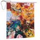 thumbnail image 2 of Cortina de ducha My Hero Academia con diseño de dibujos animados, con 12 ganchos, impermeable, lavable, de poliéster, para decoración del baño, 60 x 72 pulgadas, de hierro, 2 of 8