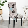 thumbnail image 6 of Dining Room Chair Covers Set of 4, Washable Kitchen Seat Protector, Removable Flower Printed Stretchable Parsons Chair Slipcover for Room, Office, Hotel, Ceremony(03# Flower), 6 of 6