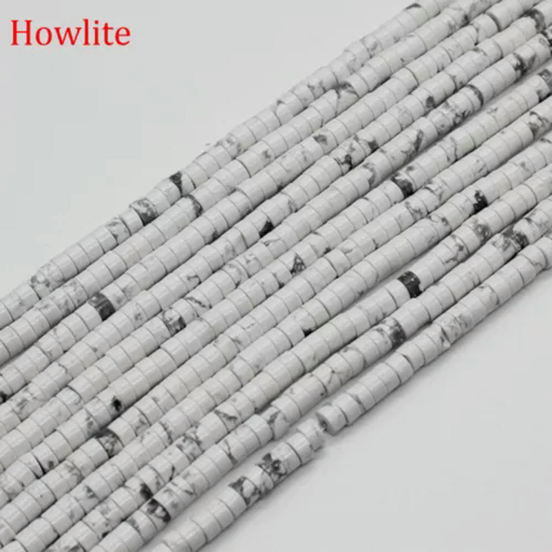 2x4mm Assorted Gemstones Rondelle Crystal Spacer Loose Beads for Jewelry Making
