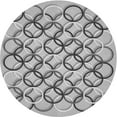 thumbnail image 1 of Ahgly Company Machine Washable Indoor Round Transitional Sonic Silver Gray Area Rugs, 6' Round, 1 of 7