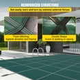 thumbnail image 4 of VEVOR Inground Pool Safety Cover, 16 ft x 30 ft Rectangular Winter Pool Cover, Triple Stitched, High Strength Mesh PP Material with Good Rain Permeability, Installation Hardware Included, Green, 4 of 9