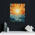 thumbnail image 4 of COMIO Abstract  Sun Sunrise Sunset Wall Art Canvas  Minimalist Wall Art Sun Poster Mid Century Modern Sun Print Sunset And Sunrise Pictures  Sea Painting Mid Century Artwork, 4 of 4