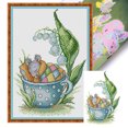 thumbnail image 1 of Hilo Algodón Ecológico Bordado Parcial Punto Cruz Ratón Durmiente 14CT 21x30cm, 1 of 9
