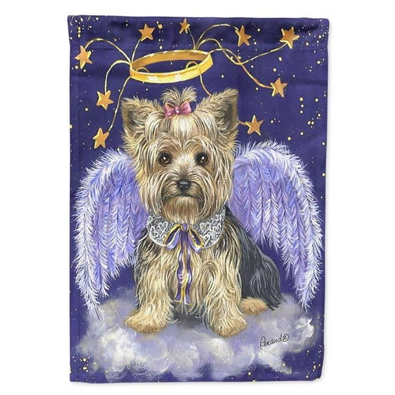 11 x 0.01 x 15 in. Yorkie Christmas Angel Garden Flag