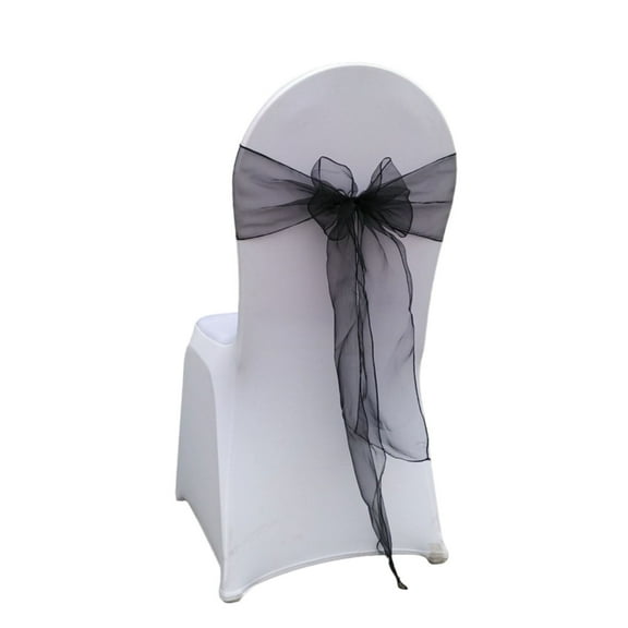 10PCS Chair Sashes Chair Cover Bows for Wedding Chair Back Decors Ribbons