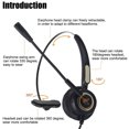 thumbnail image 4 of Twowood auricular U900 H510 Teléfono Auriculares Teléfono Alta Fidelidad Reducción de ruido transpirable 3.5mm RJ9 MIC Cable Long Cable Call Center Auriculares para telemarketing, 4 of 6