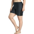 thumbnail image 1 of Women Plus Size Swim Shorts Swimsuit Bottoms Criss Cross with Liner, 1 of 6