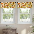 thumbnail image 2 of LALILO Kitchen Curtain Valance With Trees Autumn Tree Autumn Rod Pocket Window Curtain 52"x 18" Set of 2, 2 of 5