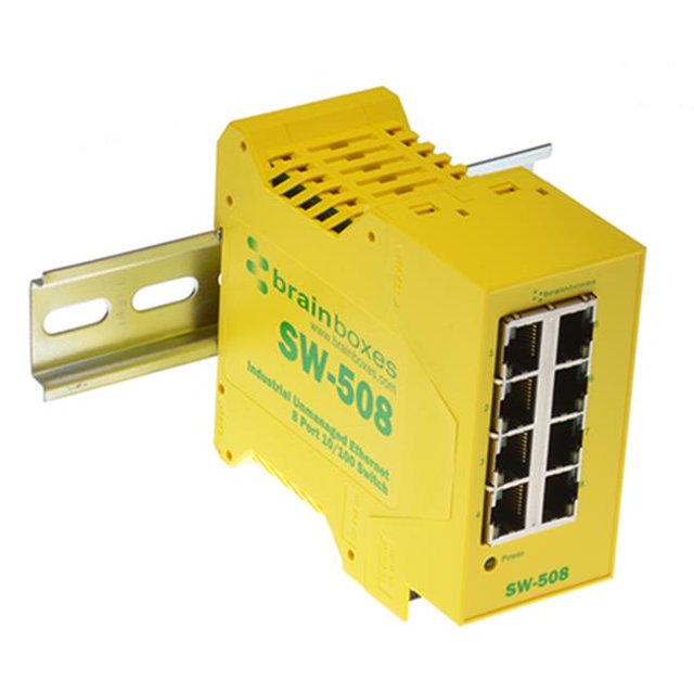 Brainboxes Commutateur Industriel Ethernet à 8 Ports pour