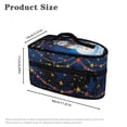 thumbnail image 6 of HELLHERO Snowman Starlit Night Dustproof Travel Iron Storage Bag Polyester with Handle and Zipper with Handle Outing, Bag Only, 6 of 6