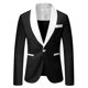 thumbnail image 1 of Blazer Chaquetas para hombres Casual Slim Fit Sólido Traje de un botón Slim Fit Traje de contraste Chaqueta con abertura en la espalda Odeerbi ODB-5, 1 of 4
