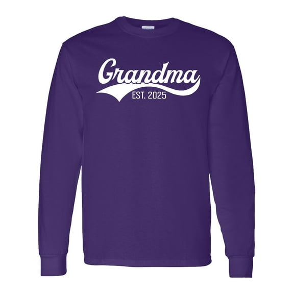 Inktastic Grandma Est 2025 Long Sleeve T-Shirt