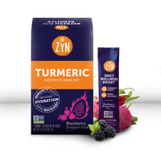 Electrolyte Drink Mix Hydration Packets by ZYN | Blackberry Dragonfruit | Healthy Electrolytes Powder with Turmeric Powder, Vitamin C, Zinc & Curcumin | 7 Day Supply