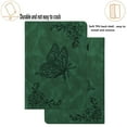 thumbnail image 5 of Dteck Smart Case for iPad mini 5th Gen 2019/mini 4/mini 3/mini 2 7.9-inch,Shockproof Butterfly Pattern Leather Card Wallet Case Kickstand Hybrid Rubber Folio Cover,Green, 5 of 6