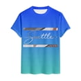 thumbnail image 4 of CONZONE Mens Tshirts Short Sleeve T-Shirts for Men Crew Neck Gradient Color Letter Graphic Casual Summer Tee Tops, 4 of 4