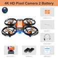 thumbnail image 3 of V8 Nuevo Mini Drone 4k Profesional HD 1080P Cámara Gran Angular WiFi FPV RC Drone Altura Mantener Drones Helicóptero Niños Juguetes 4DRC, 3 of 5