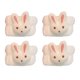 thumbnail image 1 of 4 Juegos de Muñequeras Impermeables para Lavarse la Cara, Mangas Absorbentes para Mujeres, Bandas de Toalla para el Brazo, Regalos para Niñas, Conejo, 1 of 5