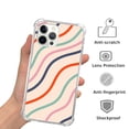thumbnail image 2 of Wavy Lines Case Compatible with iPhone 12 and iPhone 12 Pro,Unique Trendy Design TPU Bumper Cover Case, 2 of 5
