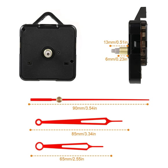 Justharion Noiseless Quartz Clock Movement Accurate Timing And Scratch-proof For Wall