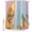 Brown, Pink, Yellow, variant on Summer Beach Surfboard Shower Curtain Set - Small 36" x 72" Washable Bathtub Curtain with 12 Hooks, Tropical Palm Leaf Pineapple Floral Waterproof Fabric Stall Shower Curtains for Bathroom Décor