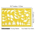 thumbnail image 2 of Traceease Multiple Wings Shapes JewelryTemplates Drafting ToolsJewelleryDesigning Stencils, 2 of 5