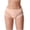 Beige, variant on Women's Mid Waist Ice Silk Briefs, Side Mesh Seamless Stretch Hip Lift Breathable Underpants S-3XL