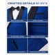 thumbnail image 3 of Mys Traje De 3 Piezas Para Hombre Con Solapa Chal Y Un Botón, Esmoquin Ajustado, Chaqueta De Cena Premium, Chaleco, Pantalones Y Corbata, Color Caqui, 3 of 5