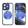 thumbnail image 5 of Allytechgroup iPhone 16 Pro Case with Tempered Glass Lens Protector, Ring Holder Kickstand Shockproof Drop Protection Scratch Resistant Anti-Yellow Clear Back Case Cover for Apple iPhone 16 Pro, Blue, 5 of 8