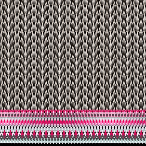 Soimoi Velvet Fabric Ikat Panel Print Fabric by Yard 58 Inch Wide