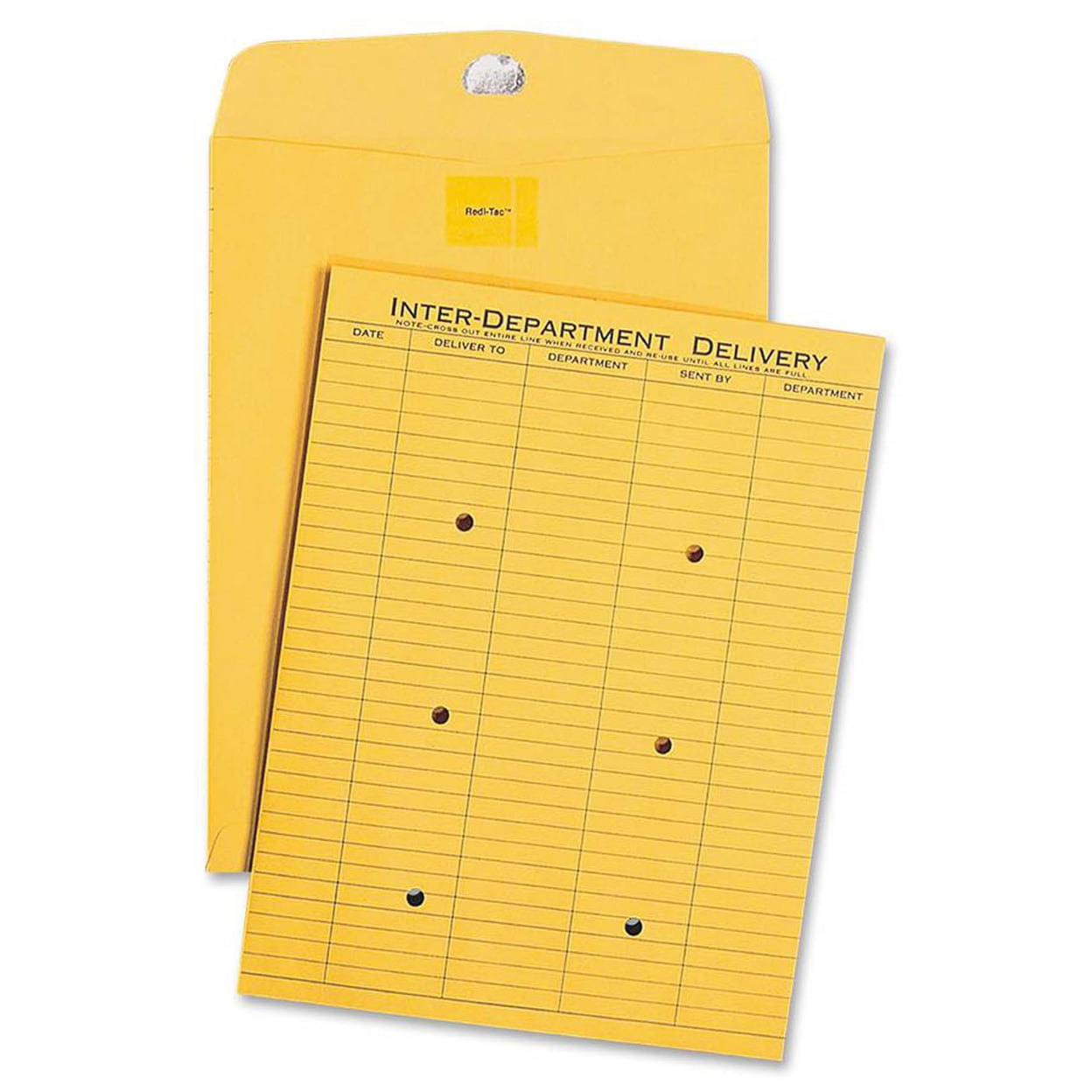 Quality Park, QUA63664, Preprinted Inter-department Envelopes, 100 / Box, Light Brown