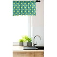 thumbnail image 3 of Ambesonne Yellow and Blue Window Valance, Nostalgic Dots, 54" X 18", Teal Yellow, 3 of 3