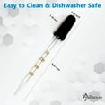 thumbnail image 2 of Glass Pipettes Graduated Droppers Set of 17 Pcs with Rubber Heads Lab Pipettors Droppers for Liquid & Essential Oils - A2ZSCILAB, 2 of 4