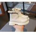 thumbnail image 5 of FAOWME Girls Shoes Solid Color Short Boots Shoes Shoes Fashion Non- Breathable Girl Boots White 4-4.5 Years, 5 of 7