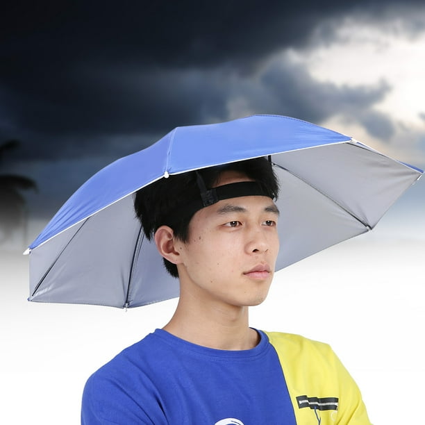 LYUMO Outdoor Umbrella, 65cm Sunscreen Windproof HeadMounted Umbrella