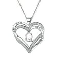 thumbnail image 1 of Fiudx Collar con Letra En Forma de Corazón para Mujer, Colgante Chapado En Forma de Corazón, 1 of 2